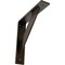 Ekena Millwork Traditional Steel Bracket, Antiqued Bronze 2"W x 10"D x 10"H BKTM02X10X10TRABZ - alternate 1